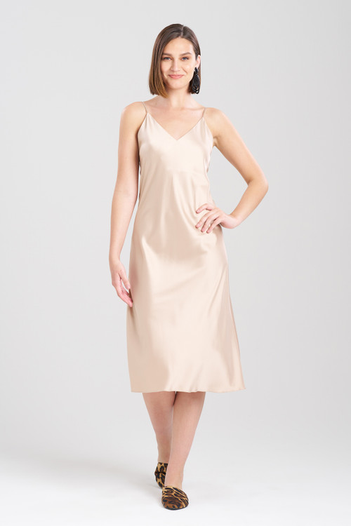 Natori Glamour Gown Dress In Cafe