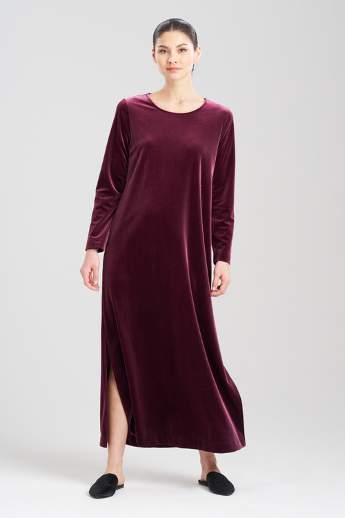 Natori Natalie Lounger Top In Bordeaux