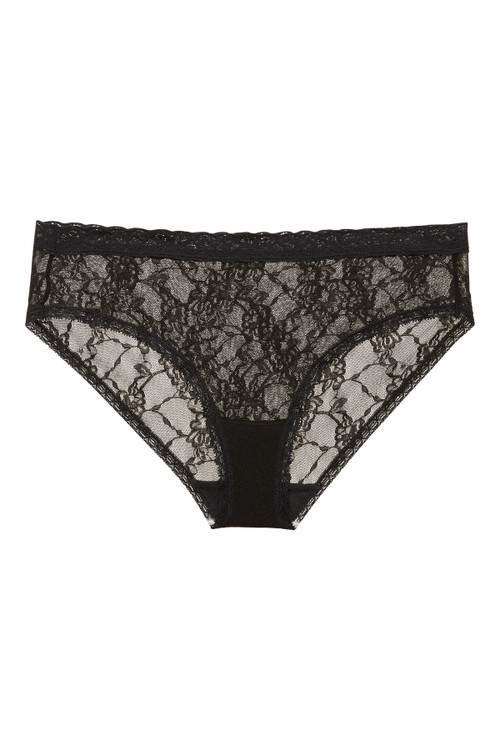 Natori Bliss Allure One-size Lace Girl Brief Panty In Hibiscus