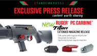 NEW  “Titan” Extended Magazine Release for Ruger® PC Carbine™ by TANDEMKROSS