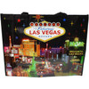 Bright Colorful Stars on a Black background tote bag shows the natural beautiful night skyline over Las Vegas Casinos in bright colors.
