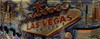 3D Magnet of Las Vegas Blue Cloud  Design Souvenir rectangle.