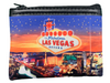 Colorful cloth coin purse, Sunset design over the Las Vegas Strip.