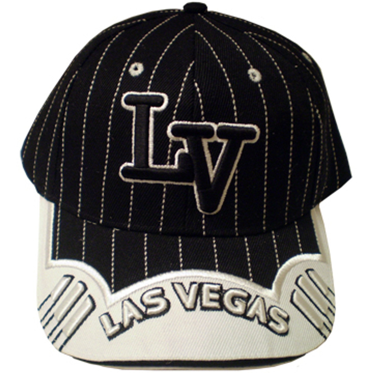 Las Vegas Souvenir BLACK Stripe Baseball Cap