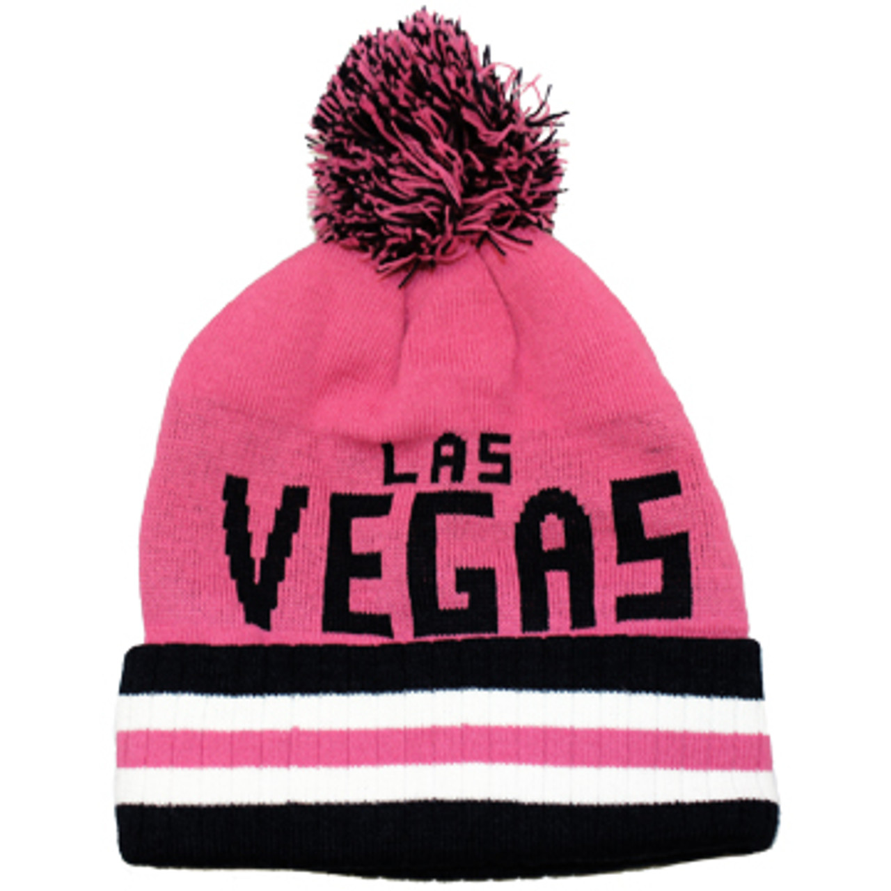 Red Pom-Pom Beanie Hat - LV