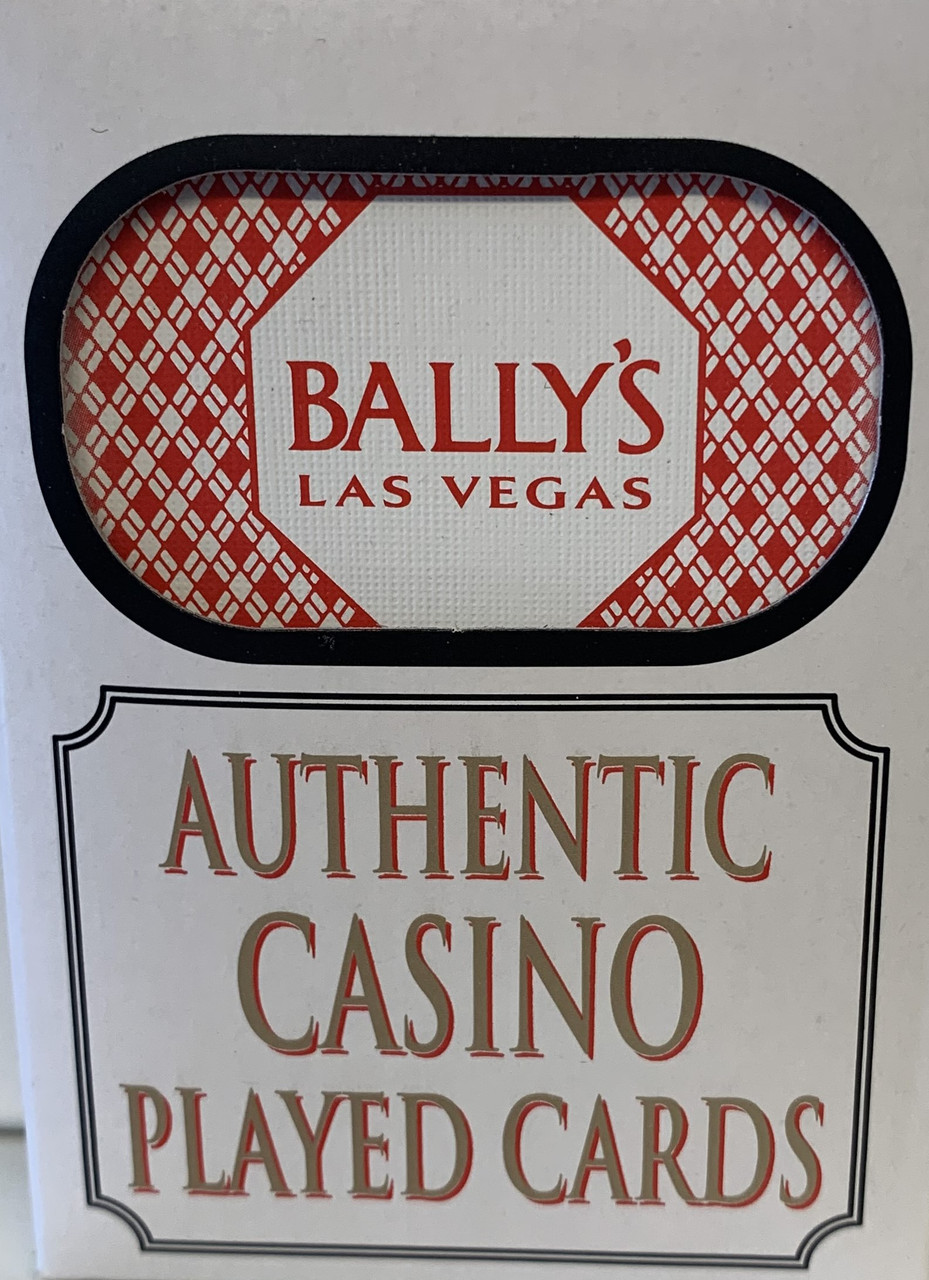 5 Cancelled Las Vegas Casino Playing Cards BALLYS Blue Back 