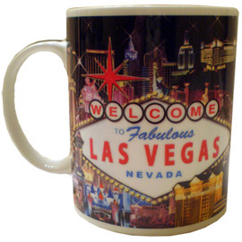 Laughing Woman in Las Vegas Coffee Mug by CSA Images - Pixels Merch
