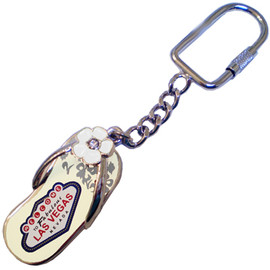 Las Vegas Souvenir Key Chain, Welcome Sign in Oval Shape
