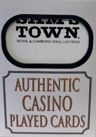 Las Vegas Hotel Casinos Authentic Playing Cards & Poker Chips Collage  Framed #D/10