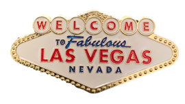 Shaped like the Las Vegas Welcome Sign in white, blue, red, and yellow colors, this is a metal magnet. Shaped like the Las Vegas Welcome Sign in white, blue, red, and yellow colors, this is a metal magnet.