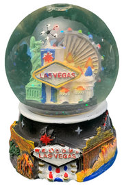 LV Sunset LARGE Snowglobe/Snowdome- las vegas giftshop cheap lv souvenirs  best source online