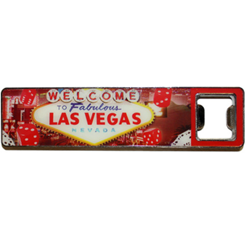 Las Vegas Super Strong Magnet/Bottleopener Red Dice Design