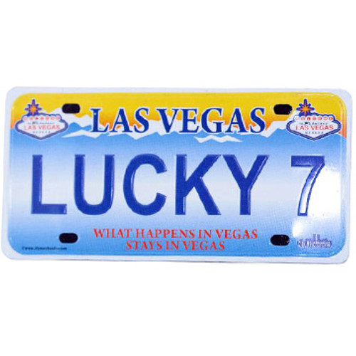 Las Vegas License Plate Magnet- LUCKY 7