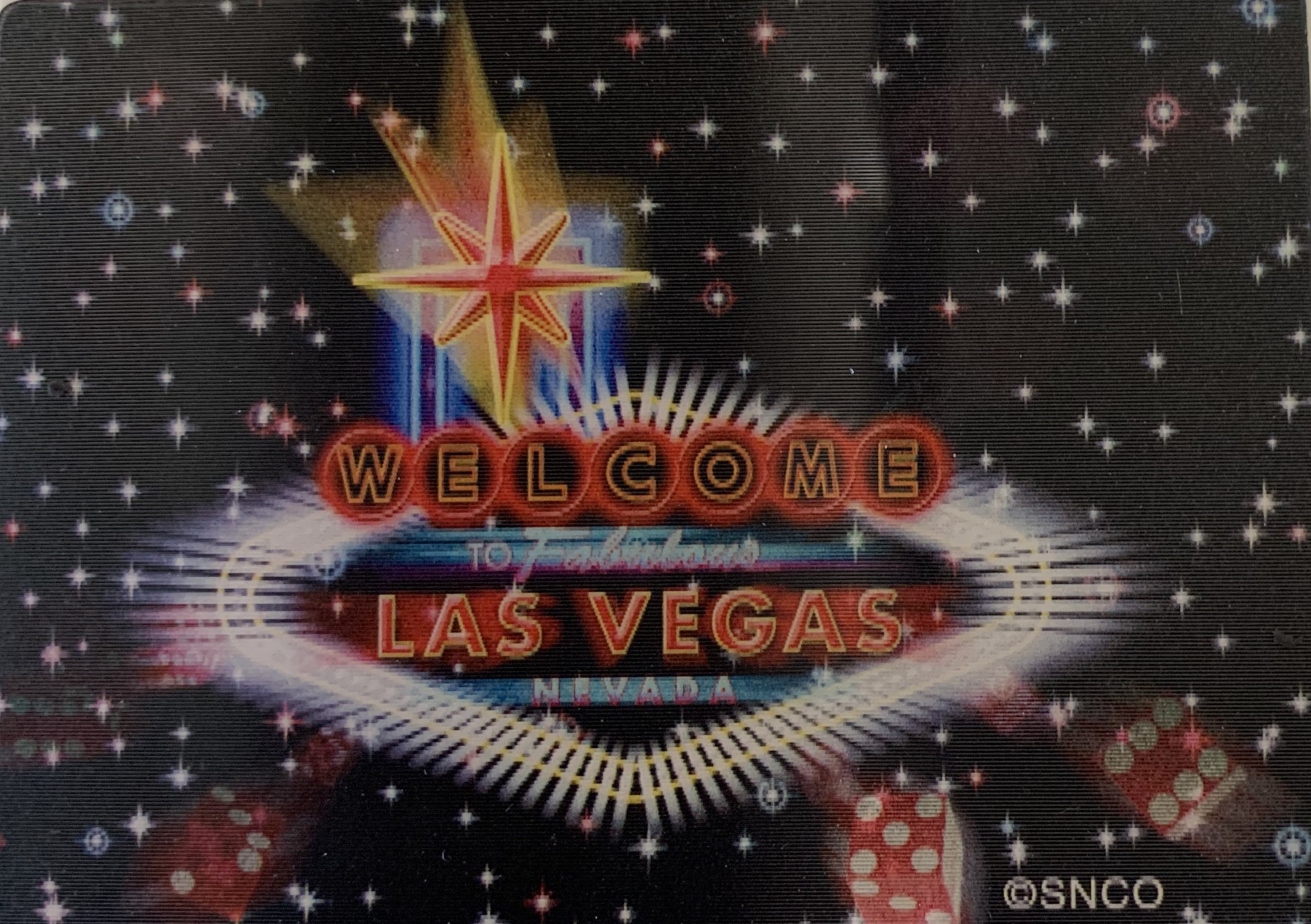 Holographic Crazy Stars Las Vegas Magnet online giftshop