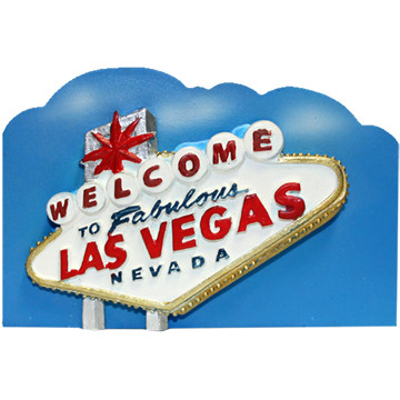 Aimant Décoratif Las Vegas Avec Le Panneau 'Welcome' - Souvenir De Voyage, Neuf