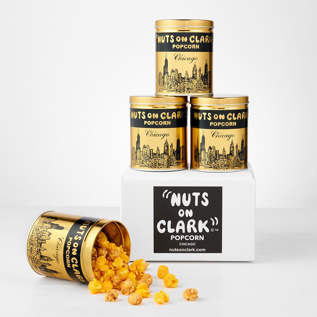 JUNIOR TIN Original Caramelcorn & Real Cheesecorn Mix - Nuts on Clark