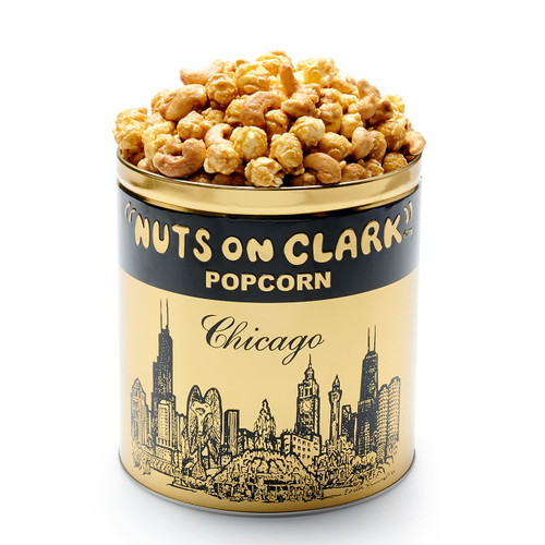 TRADITIONAL TIN Cashew Caramelcorn Nut Glaze