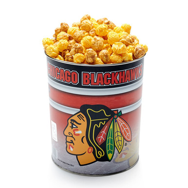 BLACKHAWKS TIN Original Caramelcorn & Real Cheesecorn Mix - Nuts