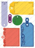 CUTTLEBUG Embossed Tags Embossing Plus Folder Cuts and Embosses! 2000250
