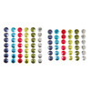 7mm Adhesive Back Gems Jewels 72pc Bright Beautiful Colors Add Sparkle!
