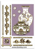MD356227 Bamboo Corners & Accents Double Embossed Etched Asian Peel Stickers One 9x4 Sheet