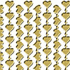 DD6343 SIlver Flexible Heart Borders Peel off Stickers