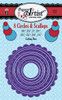 Paper Artist 5305 8 CIRCLES & SCALLOPS Cutting Die by Hot Off the Press Works in Most Popular Tabletop Die Cutting Machines