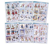3-D Paintbox Poppets Winter Children 240149 MEGA Pack 16 Sheets in 6 styles!