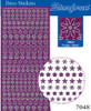 Starform GLITTER PURPLE SILVER N7048 MINI FLOWERS Stickers Peel Outline