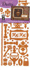HOTP DAZZLES N1913 Copper Hardware PEEL OUTLINE STICKERS