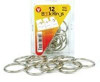 12 Book Rings 1.5in Silver Closures Hygloss