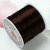 13m .8mm Strong Stretchy beading string BROWN elastic
