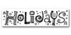 HOLIDAYS 2.5x10 Word Rub-On Karen Foster Design