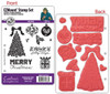 Dee Gruenig Jolly Holly EZMount Stamp Set Limited Edition Set of 11 Deeply Etched Christmas Stamps