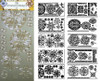 JEJE 3-D Ornament Stickers 2 Is a 10-sheet Pack of Beautiful, Detailed Silver Medallion Sticker Pack Peel Outline