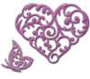 Spellbinders Heart & Flutterl S2-150 Cutting Die Set