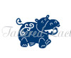Tattered Lace Ark Hippo Metal Dies - D1115