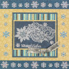 HOTP Dazzles 124 Tiny Blue Snowflake Stickers
