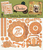 Dazzles Timeless Treasures Scrapbooking Stickers HOTP2839