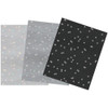 Couture Creations Specialty Foiled Stars on Pearlized Papers 6-Luxury A4 Sheets