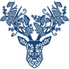 Tattered Lace Metal Die-Floral Stag