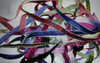9 Yards of 3/8" Glitter Velvet Sparkly Ribbon - One yard each of 9 Assorted Colors