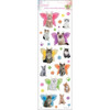 Sandylion Kittens Glitter Stickers, 4 by 12-Inch, Clear