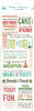 Momenta - Birthday Dreams Vellum Message Stickers - Foil Accents