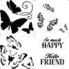 HOTP Template Layered Butterflies 12x12 Stencil - HOTP9276