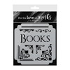 Hunkydory For the Love of Masks - A Good Book Stencil - FTLM249