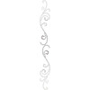 Want2Scrap - Say it With Bling - Self Adhesive Rhinestones - Swirls Finesse - Silver