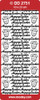 DOODEY DD2751 SILVER  HAPPY EASTER Text Stickers Peel Outline