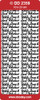 DOODEY DD2359 SILVER WITH LOVE & BEST WISHES Text Stickers Peel Outline