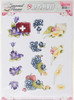 Precious Marieke Punchout Sheet-Seasonal Flowers Butterfly &